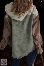 Distressed Hooded Cotton Coat - QH Clothing