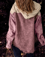 Distressed Hooded Cotton Coat - QH Clothing