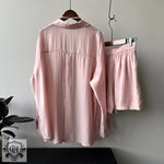 Draping Buttoned Shirt & Pocket Shorts - Clothing