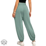 Drawstring Wide Leg Ankle Pants - QH Clothing