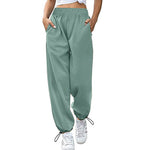 Drawstring Wide Leg Ankle Pants - QH Clothing