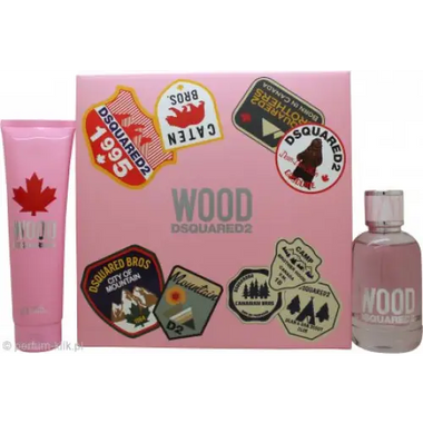 DSquared² Wood For Her Gift Set 100ml EDT + 150ml Body Lotion - Fragrance