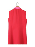 Dual Colour Sleeveless Vest with Pockets - Clothing