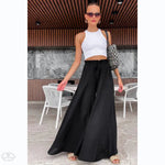 Summer Elastic Waist Casual Wide Leg Pants for Women - Quality Home Clothing| Beauty