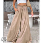 Summer Elastic Waist Casual Wide Leg Pants for Women - Quality Home Clothing| Beauty