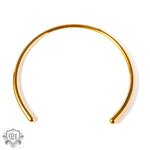 18K gold simple retro curved design necklace - QH Clothing