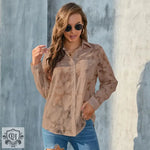 Women Clothing Loose Casual Chiffon Shirt Top with All Colors at Least - Quality Home Clothing| Beauty