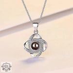 Elegant Clover Diamond Projection Necklace -  QH Clothing