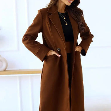 Elegant Double Breasted Coat - Quality Home Clothing | Beauty