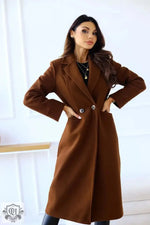 Elegant Double Breasted Coat - Quality Home Clothing | Beauty