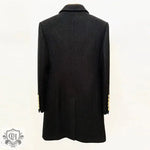 Autumn Winter Double Breasted Metal Lion Buckle Slim Fit Long Woolen Coat Coat - Quality Home Clothing| Beauty