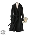 Double-Faced Woolen Goods Cashmere Coat Mid-Length Slim Fit Slimming Hepburn Woolen Coat - Quality Home Clothing| Beauty