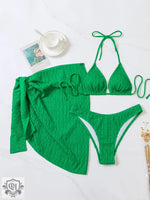 Lace-Up Boho Bikini Set - QH Clothing