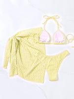 Lace-Up Boho Bikini Set - QH Clothing