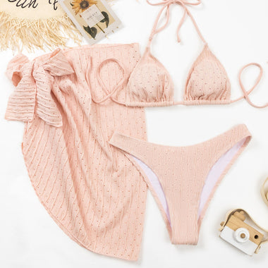 Lace-Up Boho Bikini Set - QH Clothing