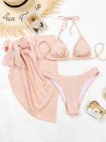 Lace-Up Boho Bikini Set - QH Clothing