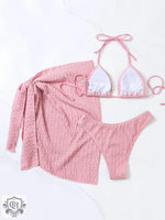 Lace-Up Boho Bikini Set - QH Clothing