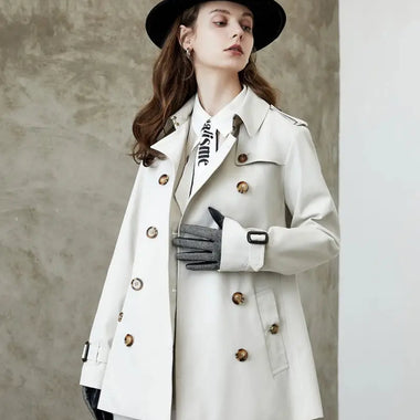 Element Trench Coat Women Long Commuting Elegant All Matching British Spring Autumn Coat Women - Quality Home Clothing| Beauty