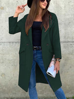 Woolen Blazer Pocket Coat Women - QH Clothing