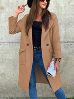 Woolen Blazer Pocket Coat Women - QH Clothing