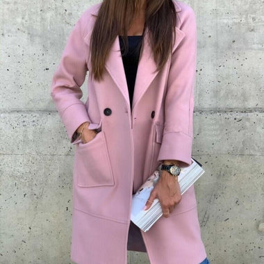 Woolen Blazer Pocket Coat Women - QH Clothing