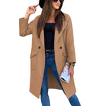 Woolen Blazer Pocket Coat Women - QH Clothing