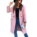 Woolen Blazer Pocket Coat Women - QH Clothing