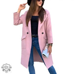 Woolen Blazer Pocket Coat Women - QH Clothing