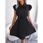 Elegant Tied Waist Pleated Dress - Quality Home Clothing | Beauty