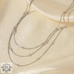 Elegant Tiered Chain Necklace: A Captivating Blend of Nobility and Light Luxury -  QH Clothing