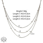 Elegant Tiered Chain Necklace: A Captivating Blend of Nobility and Light Luxury -  QH Clothing