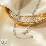 Elegant Tiered Chain Necklace: A Captivating Blend of Nobility and Light Luxury -  QH Clothing