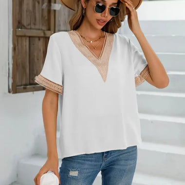 Women Clothing Popular V Neck Shirt Women Shirt Top - Quality Home Clothing| Beauty