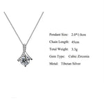 Elegant Herringbone Diamond Pendant Necklace: A Timeless Gift for Mom -  QH Clothing