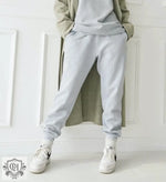 Embroidered Elastic Waist Sweatpants - QH Clothing