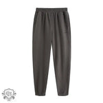 Embroidered Elastic Waist Sweatpants - QH Clothing