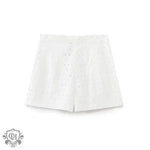 High Waist Embroidered Summer Shorts - QH Clothing