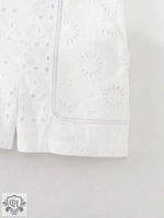 High Waist Embroidered Summer Shorts - QH Clothing