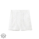 High Waist Embroidered Summer Shorts - QH Clothing