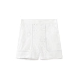 High Waist Embroidered Summer Shorts - QH Clothing