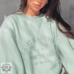 Embroidered Fleece Pullover Sweater - QH Clothing