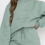 Embroidered Fleece Pullover Sweater - QH Clothing