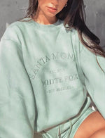 Embroidered Fleece Pullover Sweater - QH Clothing