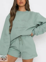 Embroidered Fleece Pullover Sweater - QH Clothing