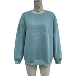 Embroidered Fleece Pullover Sweater - QH Clothing