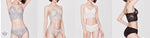 Embroidery Lace Wireless Bra Set - Clothing