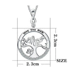 Elegant Diamond-Encrusted Tree of Life Necklace Pendant for Mother's Day -  QH Clothing