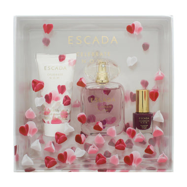 Escada Celebrate N.O.W. Presentset 50ml EDP + 50ml Body Milk + 4.5ml Nail Polish - Fragrance