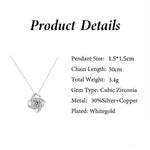 Eternal Star Diamond-Encrusted Gift Box Pendant Necklace -  QH Clothing