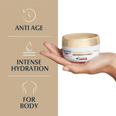 Eucerin Hyaluron Filler + Elasticity Anti-Age Body Cream 200ml - QH Clothing